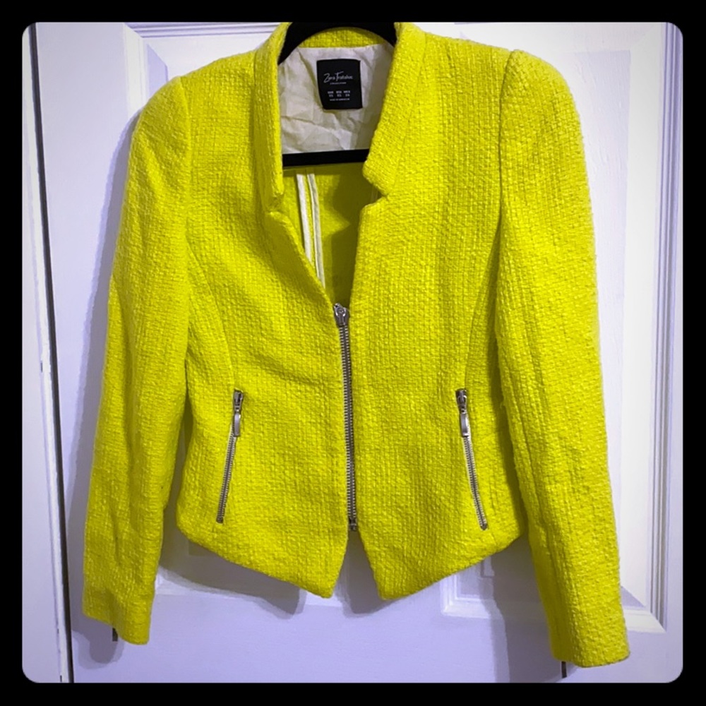 Neon Tweed Blazer